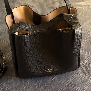 Kate Spade Black Pebbled Leather Shoulder Bag